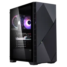 Zalman ქეისი Computer case Z3 Iceberg, MidT, 1xUSB2.0,2xUSB3.0, 2x120mm, TG (side panel), without PSU, black-JUSTSHOP.GE-ზე
