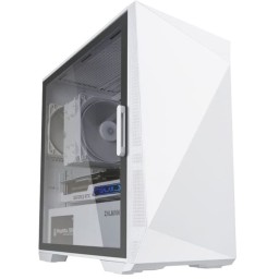 Zalman ქეისი Z1 ICEBERG, MidT, 1xUSB2.0,2xUSB3.0, 3x120mm, TG (side panel), without PSU, white