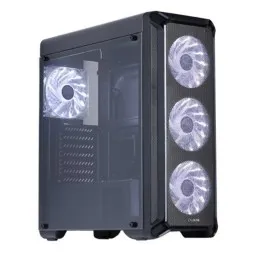 Zalman ქეისი Computer case I3, MidT, 2xUSB2.0,1xUSB3.0, 4x120mm White LED, acrylic (side panel), without PSU, black-JUSTSHOP.GE-ზე