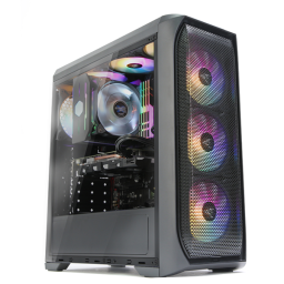 Zalman ქეისი PC case N5 MF without PSU, 1xUSB3.0, 2xUSB2.0, 4x120mm RGB, VGA 365mm, LCS ready, Acrylic Side Panel, ATX, black