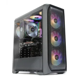 Zalman ქეისი PC case N5 MF without PSU, 1xUSB3.0, 2xUSB2.0, 4x120mm RGB, VGA 365mm, LCS ready, Acrylic Side Panel, ATX, black-JUSTSHOP.GE-ზე