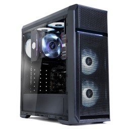 Zalman ქეისი PC case N5 OF without PSU, 1xUSB3.0, 2xUSB2.0, 3x120mm white LED, VGA 365mm, LCS ready, Acrylic Side Panel, ATX, black
