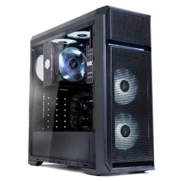 Zalman ქეისი PC case N5 OF without PSU, 1xUSB3.0, 2xUSB2.0, 3x120mm white LED, VGA 365mm, LCS ready, Acrylic Side Panel, ATX, black-JUSTSHOP.GE-ზე