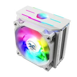 Zalman ქულერი CPU cooling system CNPS10X OPTIMA II WHITE RGB, LGA1700, 2066, 2011V3, 2011, 1366, 115X, AM5, AM4, AM3, AM3+, FM2, FM2+, TDP180W