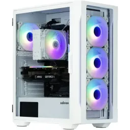 Zalman ქეისი Computer case I3 Neo, without PSU, 1xUSB3.0, 2xUSB2.0, 4x120mm RGB, TG Side Panel, ATX, White