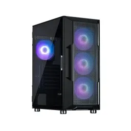 Zalman ქეისი PC case I3 Neo ARGB without PSU, 2xUSB3.0, 1xUSB2.0, 4x120mm ARGB, VGA 355mm, LCS ready, TG Side Panel, ATX, black-JUSTSHOP.GE-ზე