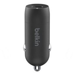 Belkin Car Charger 30W USB-C PD PPS, cable USB-C > USB-C, 1m, black-JUSTSHOP.GE-ზე