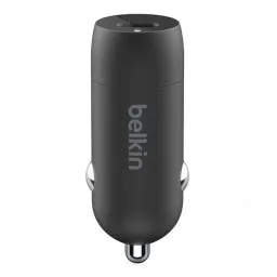Belkin Car Charger 30W USB-C PD PPS, cable USB-C > USB-C, 1m, black-JUSTSHOP.GE-ზე