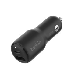 მანქანის დამტენი Belkin Car Charger 42W USB-A/USB-C PD PPS, black-JUSTSHOP.GE-ზე