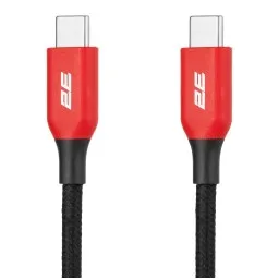 2E Cable USB-C - USB-C, 100W 1m black-JUSTSHOP.GE-ზე