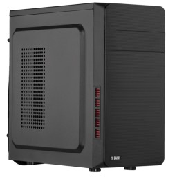 2E PC case Basis RD831 without PSU, 2xUSB2.0, VGA 320mm, mATX, black