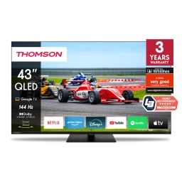 Thomson ტელევიზორი TV 50 QLED Pro 4K 144Hz Smart Google TV Black