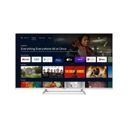 Tesla ტელევიზორი 43” (109cm), White/ frameless, 3840x2160 (UHD), DVB-T/T2/C/S/S2, Android 11-JUSTSHOP.GE-ზე