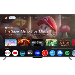 Tesla ტელევიზორი True 144Hz IPS Panel, QLED Technology, 65” (165cm), Gray/ frameless, 3840x2160 (UHD), DVB-T/T2/C/S/S2, GOOGLE TV, 2X15W (mid) + 2X15W (high) + 25W (woofer), Dolby Vision, HDR-JUSTSHOP.GE-ზე