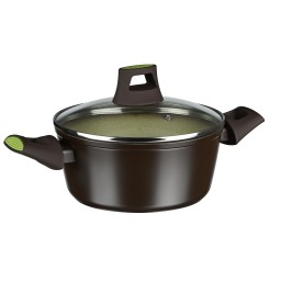 Casserole Ardesto Avocado 2,2 l, w/lid, green, aluminium