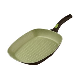 გრილის ტაფა Grill fry pan Ardesto Avocado 28 cm, green, aluminium-JUSTSHOP.GE-ზე