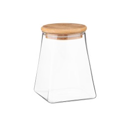მინის ქილა Ardesto Jar Fresh, 740 ml, cone, glass, bamboo-JUSTSHOP.GE-ზე