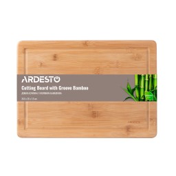 საჭრელი დაფა Ardesto Cutting board Midori with groove, 35.5*25*1.5 cm, bamboo-JUSTSHOP.GE-ზე