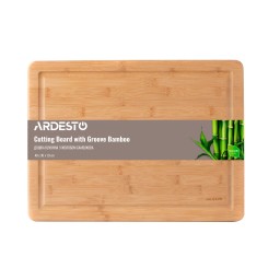 საჭრელი დაფა Ardesto Cutting board Midori with groove, 40*30*1.9 cm, bamboo-JUSTSHOP.GE-ზე