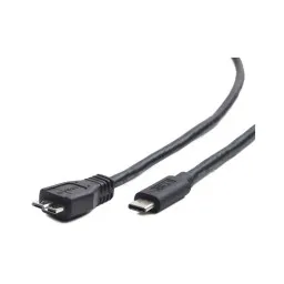 კაბელი: Gembird CCP-USB3-mBMCM-1M USB3.0 BM to Type-C cable (Micro BM/CM) 1m-JUSTSHOP.GE-ზე