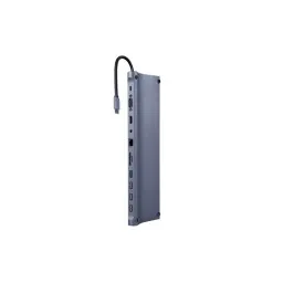 ადაპტერი: Gembird A-CM-COMBO11-01 USB Type-C 11-in-1 multi-port Adapter