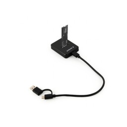მყარი დისკის დოქ სადგური: Gembird DD-U3M2 Desktop USB Type-C M.2 SATA & NVME SSD drive docking station black