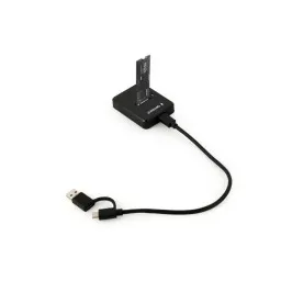 მყარი დისკის დოქ სადგური: Gembird DD-U3M2 Desktop USB Type-C M.2 SATA & NVME SSD drive docking station black-JUSTSHOP.GE-ზე