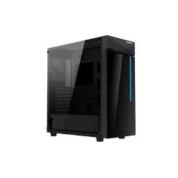 ქეისი: Gigabyte C200 GLASS RGB Light 1x120mm Fan Mid Tower Black