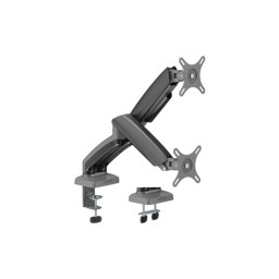 მონიტორის საკიდი: Vertex VX-2MA-01G Elegance Dual Screen Mechanical Spring Monitor Arm 17-32-JUSTSHOP.GE-ზე