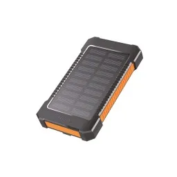 დამტენი: Logilink PA0304 Solar Power Bank 8000mAh Flashlight 2xUSB Orange/Black-JUSTSHOP.GE-ზე
