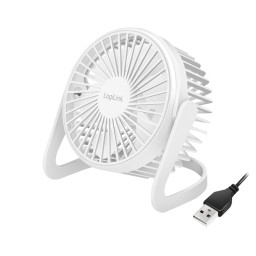 ვენტილატორი: Logilink UA0402 USB desk Fan 12.7cm 30dB White-JUSTSHOP.GE-ზე