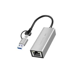 ადაპტერი: Logilink UA0422 USB-A/-C to 2.5G Ethernet Adapter Grey