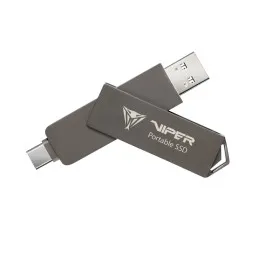 გარე მყარი დისკი: Patriot PVP30 1TB Duo Compact External Portable SSD Black - PVP301TB28UDG-JUSTSHOP.GE-ზე
