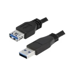 კაბელი: Logilink CU0041 USB Cable USB 3.0 AM to AF black 1M-JUSTSHOP.GE-ზე