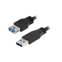 კაბელი: LogiLink CU0042 Extension Cable USB 3.0 Type A to Type A Black 2m-JUSTSHOP.GE-ზე
