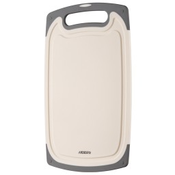 საჭრელი დაფა Ardesto Cutting board Gemini, 40х24.5х0.9cm, plastic, white-JUSTSHOP.GE-ზე