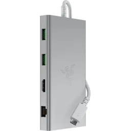 Docking Station Razer Docking Station USB-C Dock, 11 Port, 7.1, mercury Edition-JUSTSHOP.GE-ზე