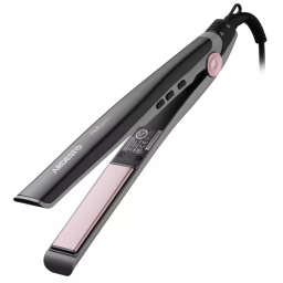 თმის უთო Ardesto Hair straightener Pink Touch, 32W, 110-200C, ceramics, gray+pink-JUSTSHOP.GE-ზე