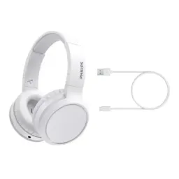 ყურსასმენი Headphones Philips TAH5205 Over-ear ANC Wireless Mic White