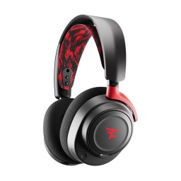 ყურსასმენი SteelSeries Headset Arctis Nova 7 Faze Clan, mini-jack/USB-C/BT/WL, 1.2m/1.5m, black-red