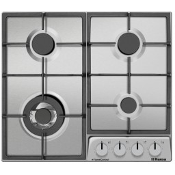 ჩასაშენებელი გაზქურის ზედაპირი Hob Hansa gas, 59cm, cast-iron, inox