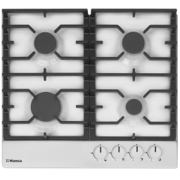 ჩასაშენებელი გაზქურის ზედაპირი Hansa Hob gas, 59cm, cast-iron, white