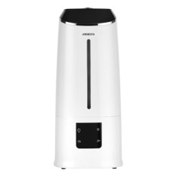 ჰაერის დამატენიანებელი ARDESTO Air humidifier ultrasonic, 40m2, 6.5l, 390ml/h, electric. control, remote control, top. water bay, display, white-JUSTSHOP.GE-ზე