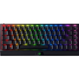 კლავიატურა Razer Keyboard mechanical BlackWidow V3 Mini HyperSpeed 68key, Green Switch, USB-A/WL/BT, EN/RU, RGB, black
