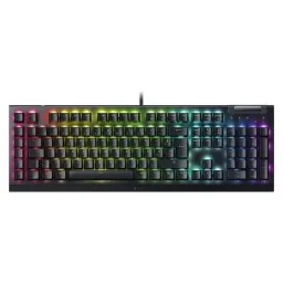 კლავიატურა Razer Keyboard mechanical BlackWidow V4 X 110key, Green Switch, USB-A, EN/RU, RGB, black-JUSTSHOP.GE-ზე
