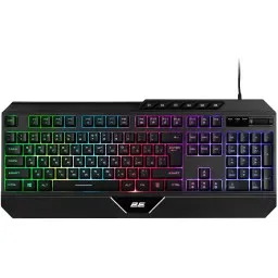 კლავიატურა 2E GAMING Membrane keyboard KG315 110key, USB-A, EN/RU, RGB, black-JUSTSHOP.GE-ზე