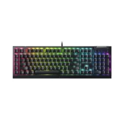 კლავიატურა Razer Keyboard mechanical BlackWidow V4 X, 110key, Yellow Switch, USB-A, EN, RGB, black