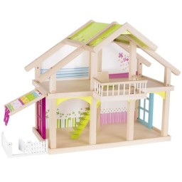 სათამაშოები, რომლებიც განვითარებას უწყობს ხელს goki Doll house 2 floors with an internal courtyard Susibelle 51588G