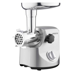 ხორცსაკეპი Ardesto Meat grinder, 3000W, prod.-2.6kg/min, 4 cutting plates+for sausag.plates, 3 vegetable slicer, metal, silver-JUSTSHOP.GE-ზე