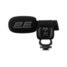 მიკროფონი 2Е MG020 Shoutgun Mic Pro, on/of, 3.5mm-JUSTSHOP.GE-ზე